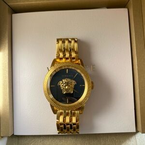 Versace Palazzo Empire black gold Stainless Steel Men's Watch NEW